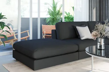 Arken 1-sits Hörnmodul i Tyg - Svart - Möbler - Soffa - Modulsoffor - Hörnmodul