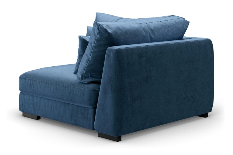 Dubai 1-sits Extra Djup Hörnmodul för Modulsoffa i Sammet - Blå - Möbler - Soffa - Modulsoffor - Hörnmodul