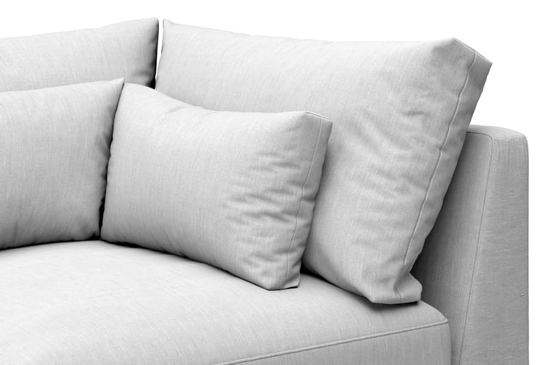 Dubai 1-sits Extra Djup Hörnmodul för Modulsoffa i Tyg - Ljusgrå - Möbler - Soffa - Modulsoffor - Hörnmodul