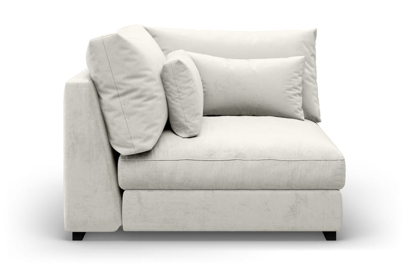 Dubai Hörnmodul Sammet - Vit - Möbler - Soffa - Modulsoffor - Hörnmodul