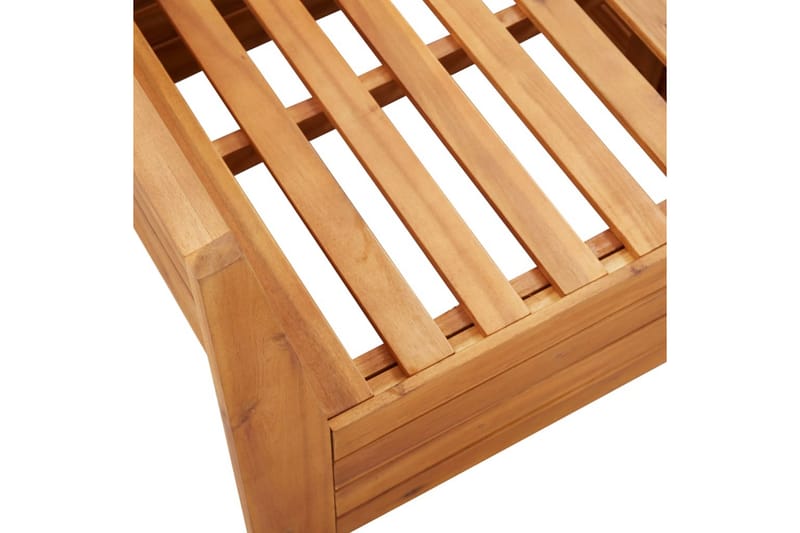 Hörnsits 1 st med dynor massiv akacia - Brun - Utemöbler - Loungemöbler - Modulsoffa utomhus - Hörnmodul utesoffa