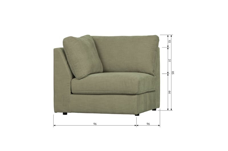 Kielstra Hörnmodul - Grön - Möbler - Soffa - Modulsoffor - Hörnmodul