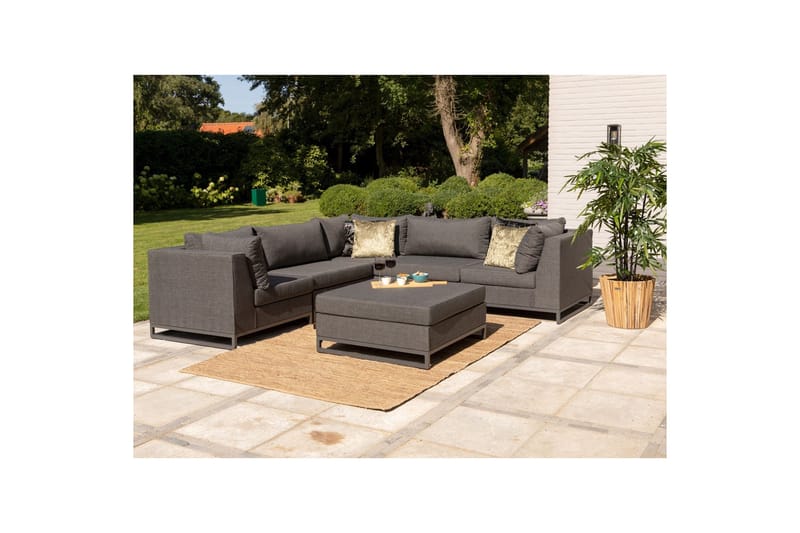 Morte Hörnmodul 90 cm - Svart - Utemöbler - Loungemöbler - Loungesoffa