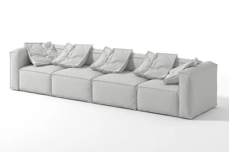 Oceanis Hörnmodul/armstödsmodul höger - Beige - Möbler - Soffa - Modulsoffor - Övriga moduler till modulsoffa
