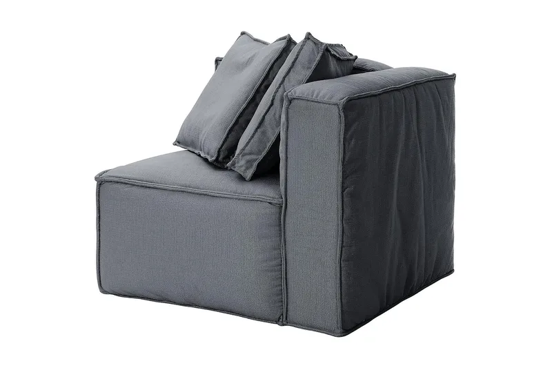 Oceanis Hörnmodul/armstödsmodul höger - Ljusgrå - Möbler - Soffa - Modulsoffor - Övriga moduler till modulsoffa