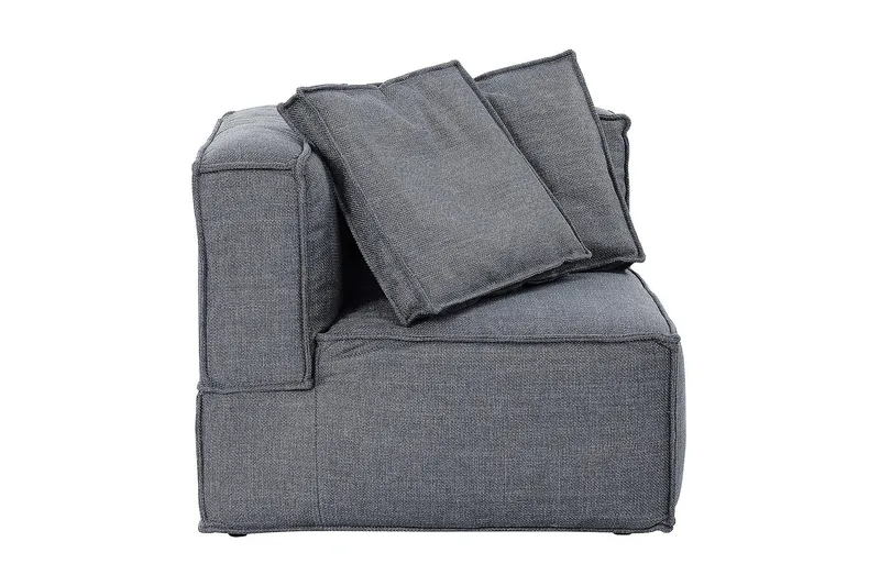 Oceanis Hörnmodul/armstödsmodul höger - Mörkgrå - Möbler - Soffa - Modulsoffor - Övriga moduler till modulsoffa