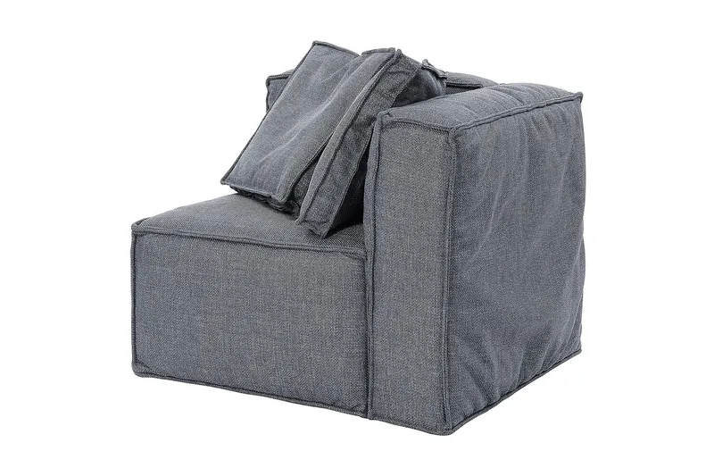 Oceanis Hörnmodul/armstödsmodul höger - Mörkgrå - Möbler - Soffa - Modulsoffor - Övriga moduler till modulsoffa