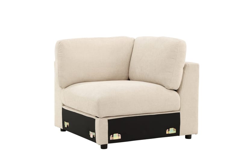 Hörnmodul Salerno i Tyg - Beige - Möbler - Soffa - Modulsoffor - Hörnmodul