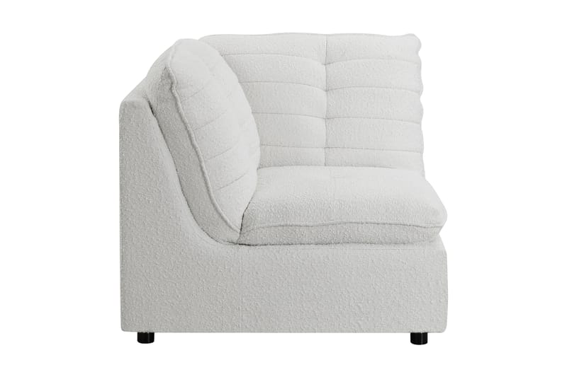 Vergara Hörnmodul - Vit/Svart Bouclé - Möbler - Soffa - Modulsoffor - Hörnmodul
