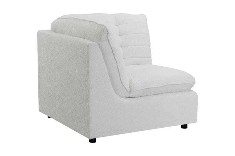 Vergara Hörnmodul - Vit/Svart Bouclé - Möbler - Soffa - Modulsoffor - Hörnmodul
