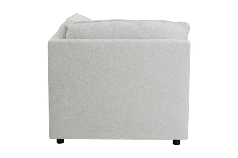 Vergara Hörnmodul - Vit/Svart Bouclé - Möbler - Soffa - Modulsoffor - Hörnmodul