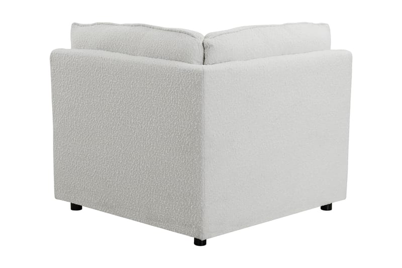 Vergara Hörnmodul - Vit/Svart Bouclé - Möbler - Soffa - Modulsoffor - Hörnmodul