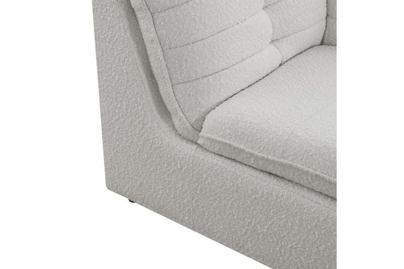 Vergara Hörnmodul - Vit/Svart Bouclé - Möbler - Soffa - Modulsoffor - Hörnmodul