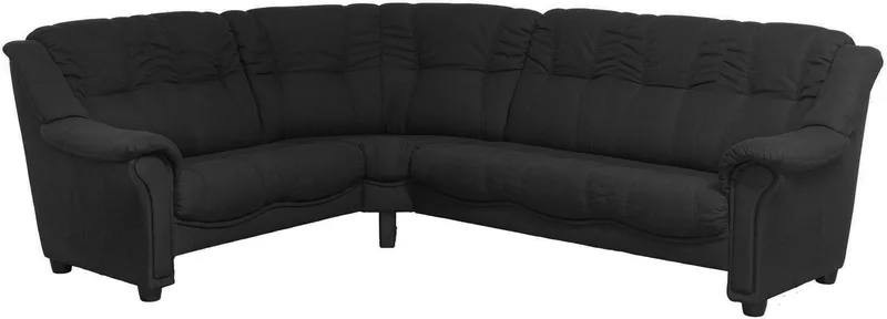 Hörnsoffa 5-sits svart tyg - Rom - Svart - Möbler - Soffa - Hörnsoffa