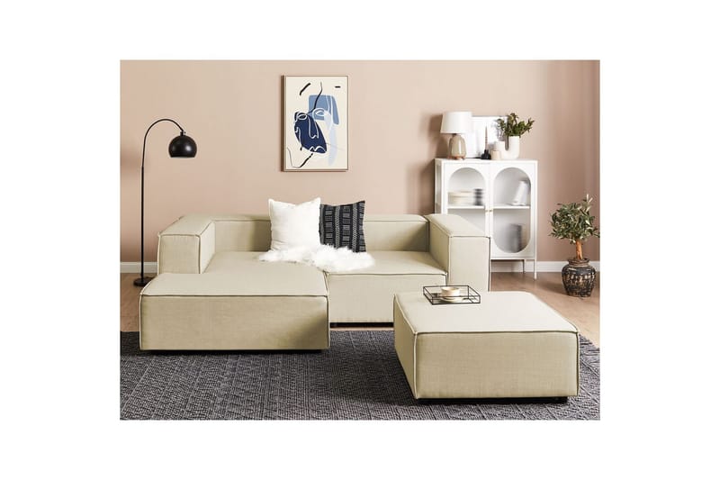 Hörnsoffa med fotpall Aprica - Möbler - Soffa - Modulsoffor - Hörnmodul