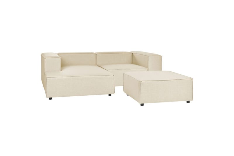 Hörnsoffa med fotpall Aprica - Möbler - Soffa - Modulsoffor - Hörnmodul