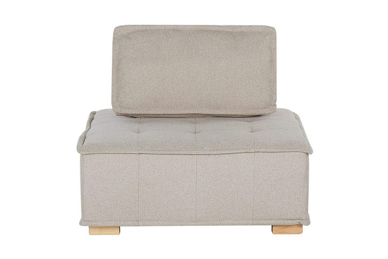 Hörnsoffa Tibro Beige/ljust trä - Beige/ljust trä - Möbler - Soffa - Modulsoffor - Komplett modulsoffa