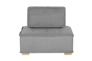Hörnsoffa Tibro Grå/ljust trä - Grå/ljust trä - Möbler - Soffa - Modulsoffor - Komplett modulsoffa