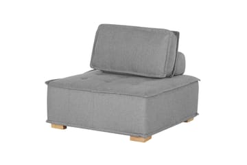 Hörnsoffa Tibro Grå/ljust trä - Grå/ljust trä - Möbler - Soffa - Modulsoffor - Komplett modulsoffa