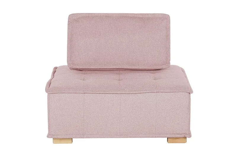 Hörnsoffa Tibro Rosa/ljust trä - Rosa/ljust trä - Möbler - Soffa - Modulsoffor - Komplett modulsoffa