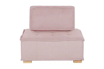 Hörnsoffa Tibro Rosa/ljust trä - Rosa/ljust trä - Möbler - Soffa - Modulsoffor - Komplett modulsoffa