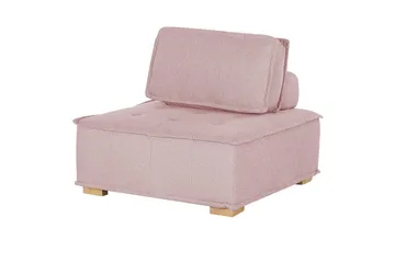 Hörnsoffa Tibro Rosa/ljust trä - Rosa/ljust trä - Möbler - Soffa - Modulsoffor - Komplett modulsoffa