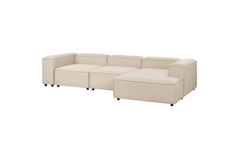 Hörnsoffa till vänster Ardal Beige/svart - Beige/svart - Möbler - Soffa - Modulsoffor - Hörnmodul
