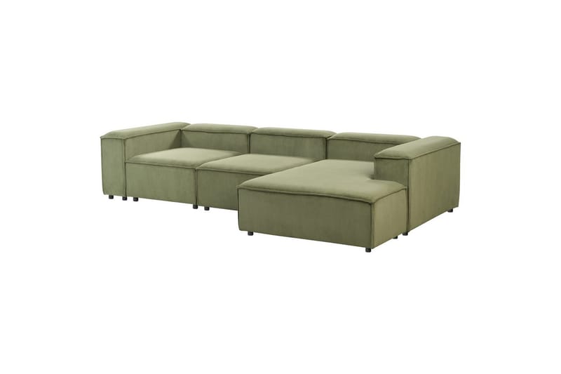 Hörnsoffa till vänster Ardal Grön/Svart - Grön/Svart - Möbler - Soffa - Modulsoffor - Hörnmodul