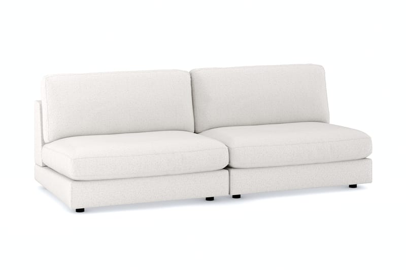 Arken 4-sits Modulsoffa i Bouclé - Vit - Möbler - Soffa - Modulsoffor - Komplett modulsoffa