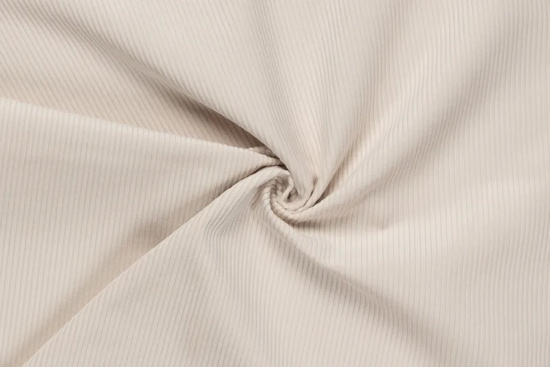 Arken 6-sits U-formad Modulsoffa + Fotpall i Manchester - Beige - Möbler - Soffa - Modulsoffor - Komplett modulsoffa