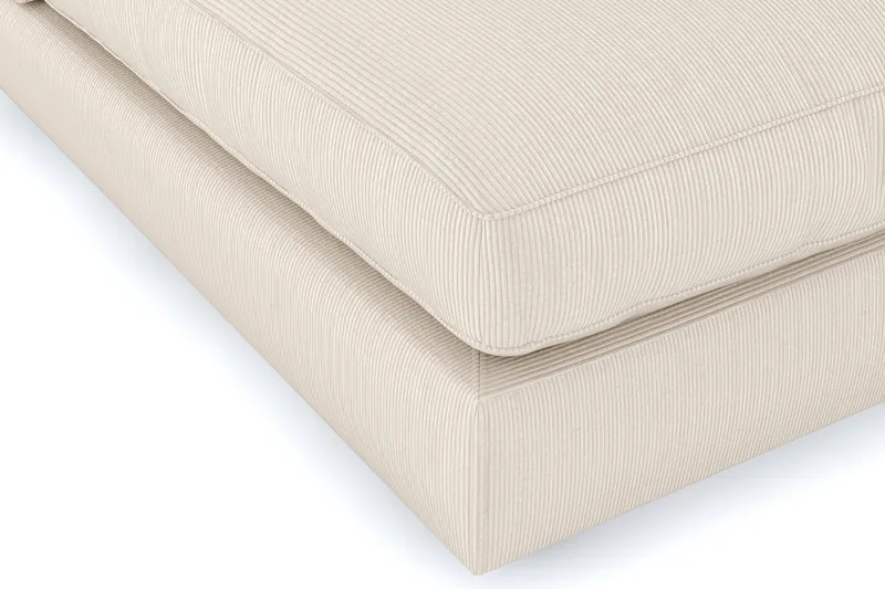 Arken 6-sits U-formad Modulsoffa + Fotpall i Manchester - Beige - Möbler - Soffa - Modulsoffor - Komplett modulsoffa