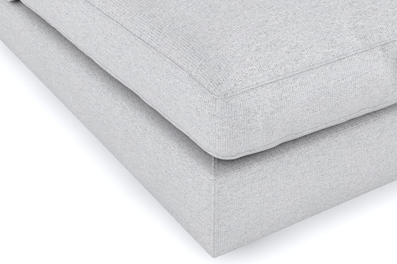 Arken 6-sits U-formad Modulsoffa + Fotpall i Tyg - Ljusgrå - Möbler - Soffa - Modulsoffor - Komplett modulsoffa