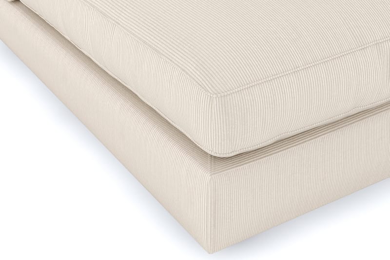 Arken 6-sits Vändbar L-formad Modulhörnsoffa med Divan + Fotpall i Manchester - Beige - Möbler - Soffa - Modulsoffor - Komplett modulsoffa