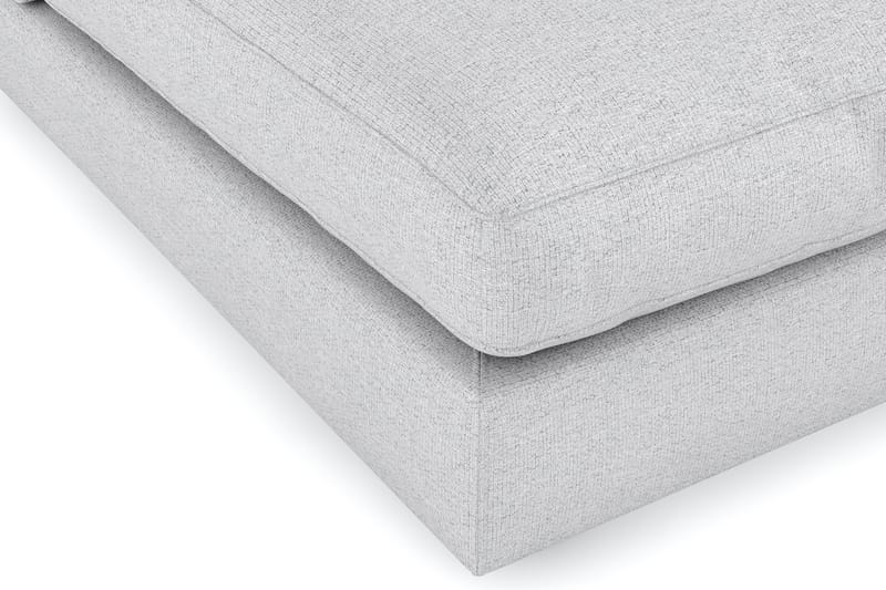 Arken 6-sits Vändbar L-formad Modulhörnsoffa med Divan + Fotpall i Tyg - Ljusgrå - Möbler - Soffa - Modulsoffor - Komplett modulsoffa