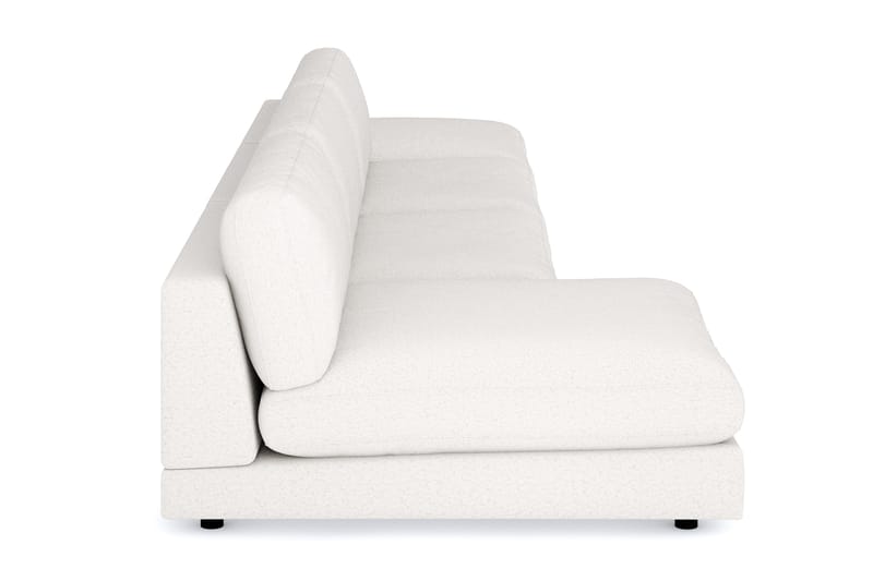 Arken 6-sits Vändbar U-formad Modulsoffa med Divan + Fotpall i Bouclé - Vit - Möbler - Soffa - Modulsoffor - Komplett modulsoffa