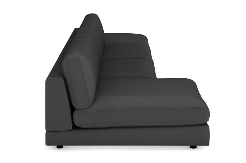 Arken 6-sits Vändbar U-formad Modulsoffa med Divan + Fotpall i Manchester - Mörkgrå - Möbler - Soffa - Modulsoffor - Komplett modulsoffa