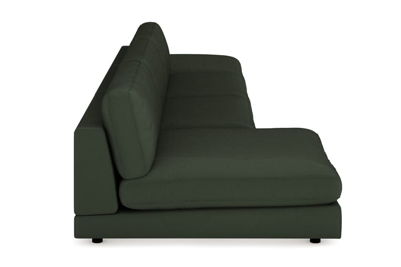 Arken 6-sits Vändbar U-formad Modulsoffa med Divan + Fotpall i Manchester - Mörkgrön - Möbler - Soffa - Modulsoffor - Komplett modulsoffa