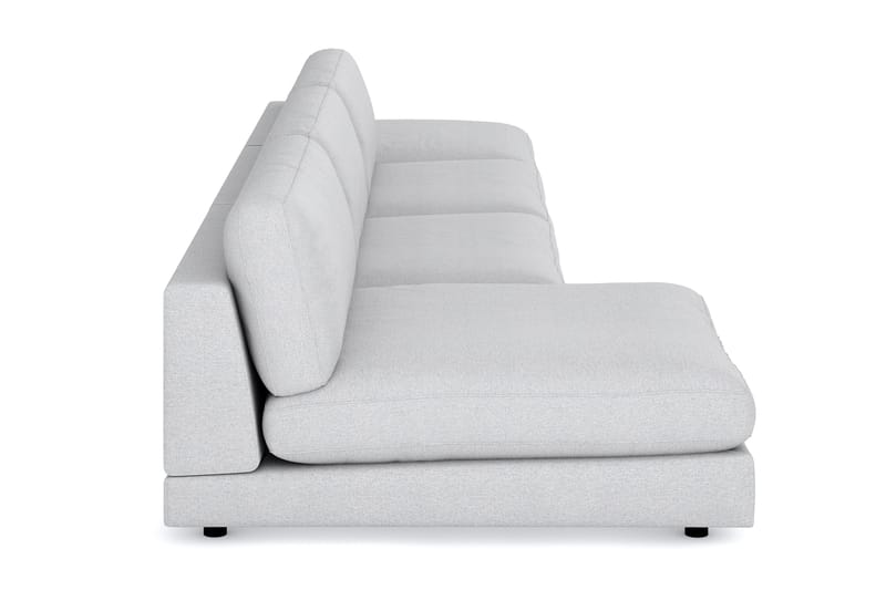 Arken 6-sits Vändbar U-formad Modulsoffa med Divan + Fotpall i Tyg - Ljusgrå - Möbler - Soffa - Modulsoffor - Komplett modulsoffa