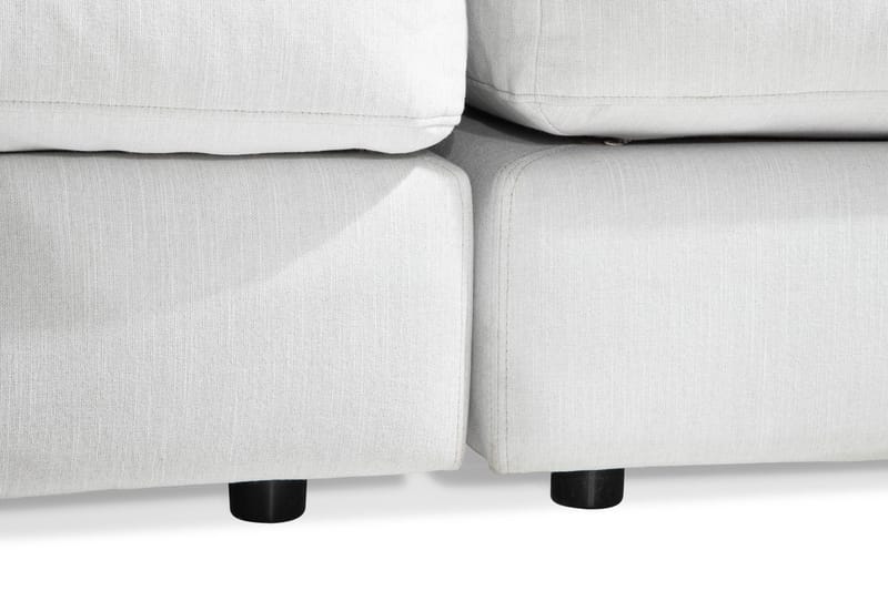 Arken 6-sits Vändbar U-formad Modulsoffa med Divan + Fotpall i Tyg - Ljusgrå - Möbler - Soffa - Modulsoffor - Komplett modulsoffa