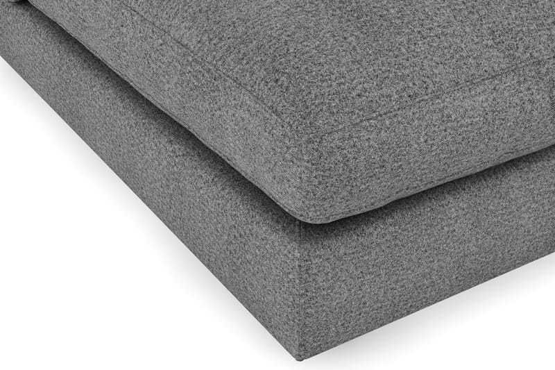 Arken 6-sits Vändbar U-formad Modulsoffa med Divan + Fotpall i Tyg - Mörkgrå - Möbler - Soffa - Modulsoffor - Komplett modulsoffa