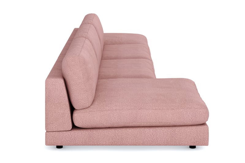 Arken 6-sits Vändbar U-formad Modulsoffa med Divan + Fotpall i Tyg - Rosa - Möbler - Soffa - Modulsoffor - Komplett modulsoffa
