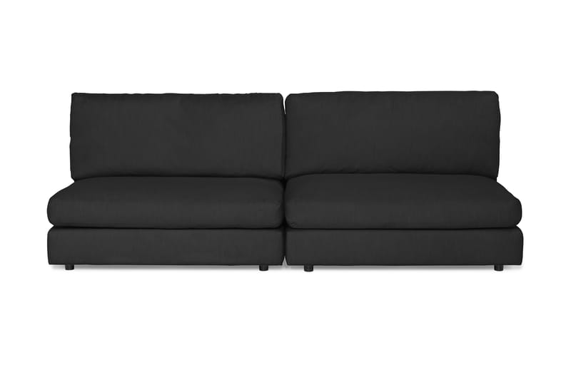 Arken Modulsoffa 3-sits - Linnesvart - Komplett modulsoffa