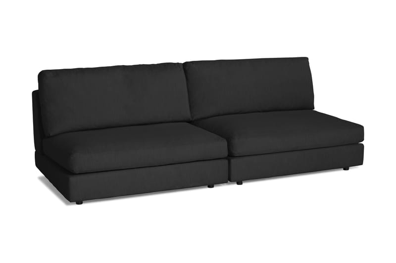 Arken Modulsoffa 3-sits - Linnesvart - Komplett modulsoffa