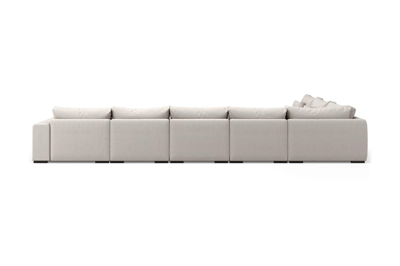 Dubai Stor U-modulsoffa Byggbar med Divan Höger Extra Djup - Ljus / Beige - Möbler - Soffa - Modulsoffor - Komplett modulsoffa
