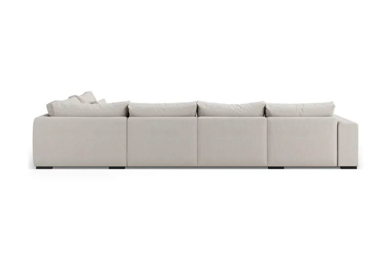 Dubai Stor U-modulsoffa med Divan Vänster 432 cm - Beige - Möbler - Soffa - Modulsoffor - Komplett modulsoffa