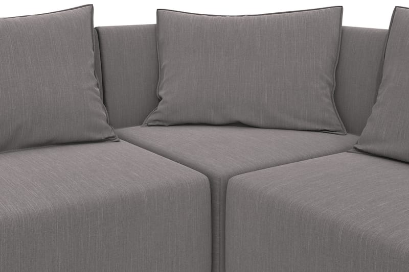 Noelia Modulhörnsoffa Vändbar - Linnegrå - Möbler - Soffa - Modulsoffor - Komplett modulsoffa