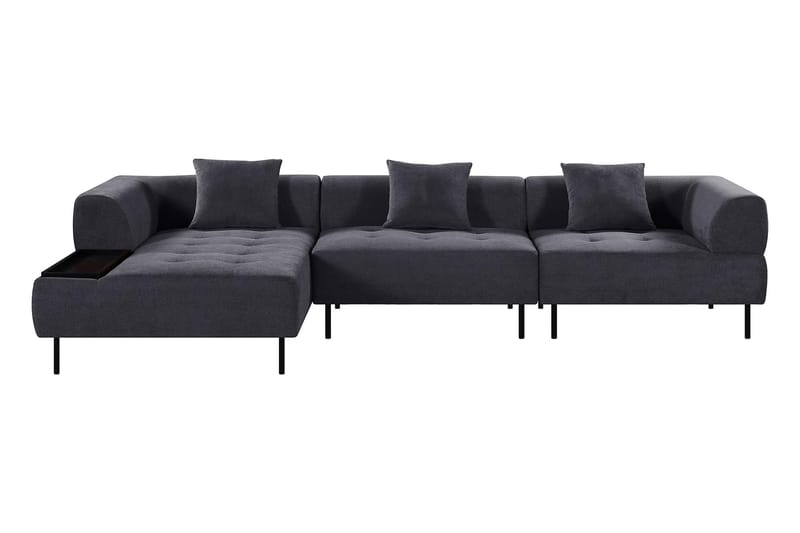Stratham 3-sits Modulsoffa Divan Vänster - Blå - Möbler - Soffa - Modulsoffor - Komplett modulsoffa