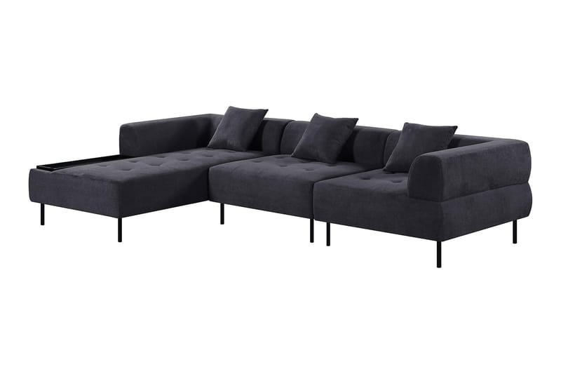 Stratham 3-sits Modulsoffa Divan Vänster - Blå - Möbler - Soffa - Modulsoffor - Komplett modulsoffa