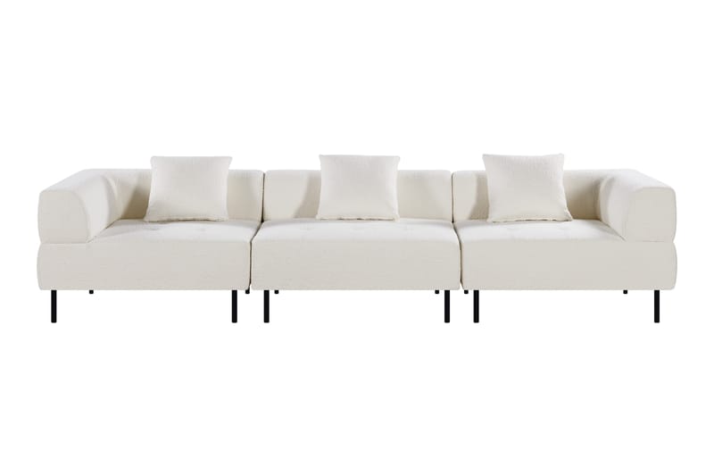 Stratham 3-sits Modulsoffa - Vit Bouclé - Möbler - Soffa - Modulsoffor - Komplett modulsoffa