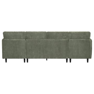 Lindhus 4-sits U-soffa med dubbeldivan och förvaring i manchester - Grön - Möbler - Soffa - Modulsoffor - Komplett modulsoffa